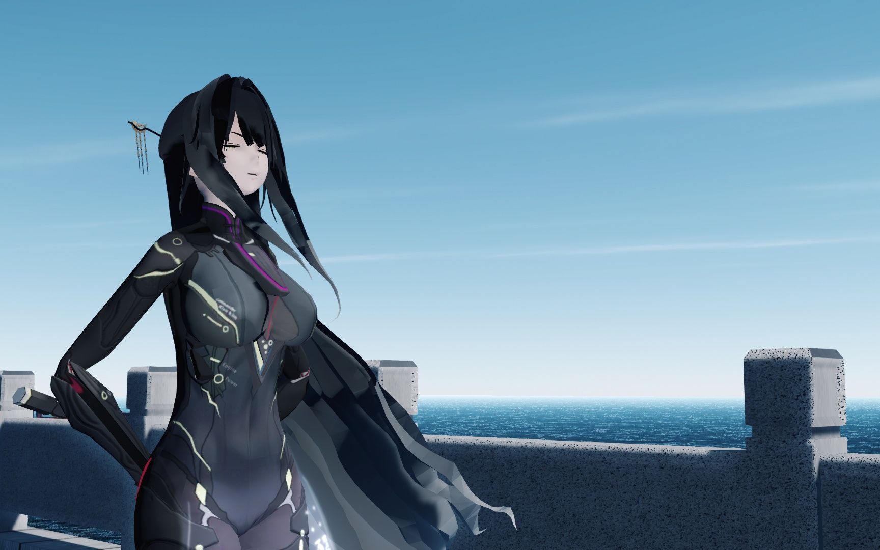 【4k60fps/法线贴图/战双帕弥什mmd】比安卡·春风有信