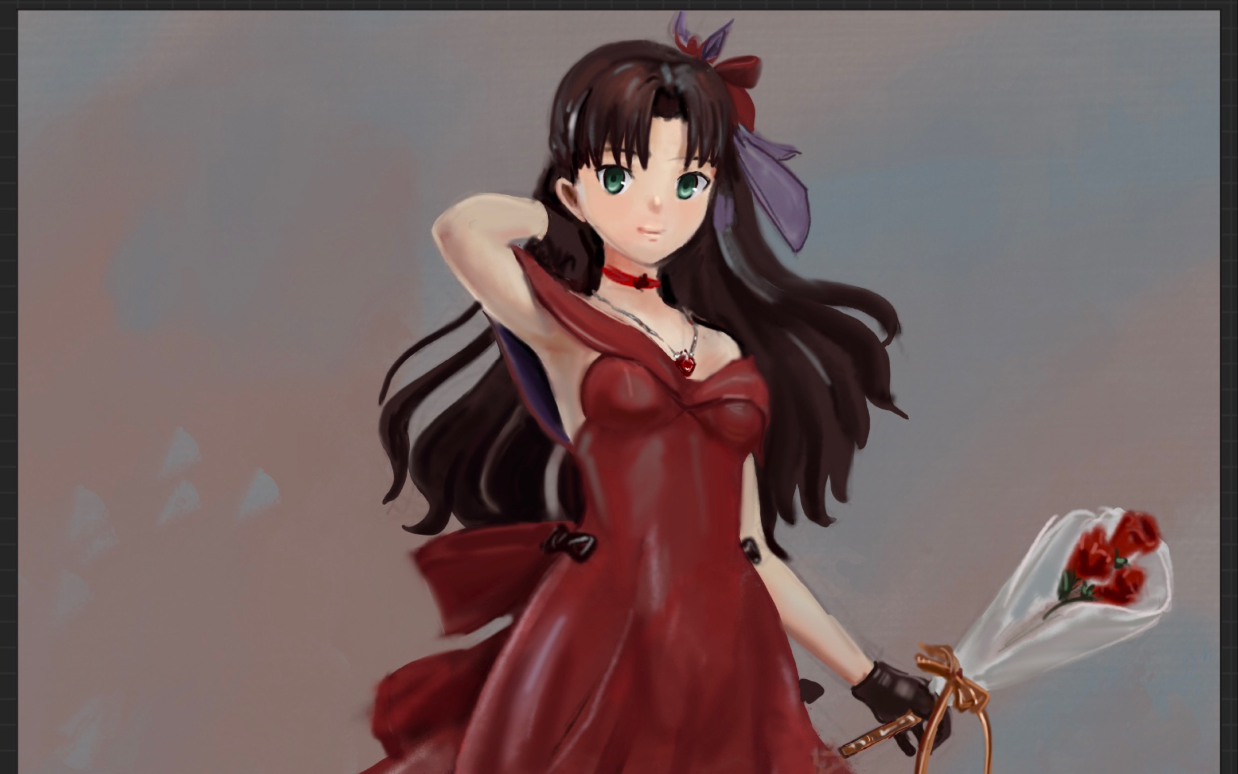 【procreate】礼服远坂凛