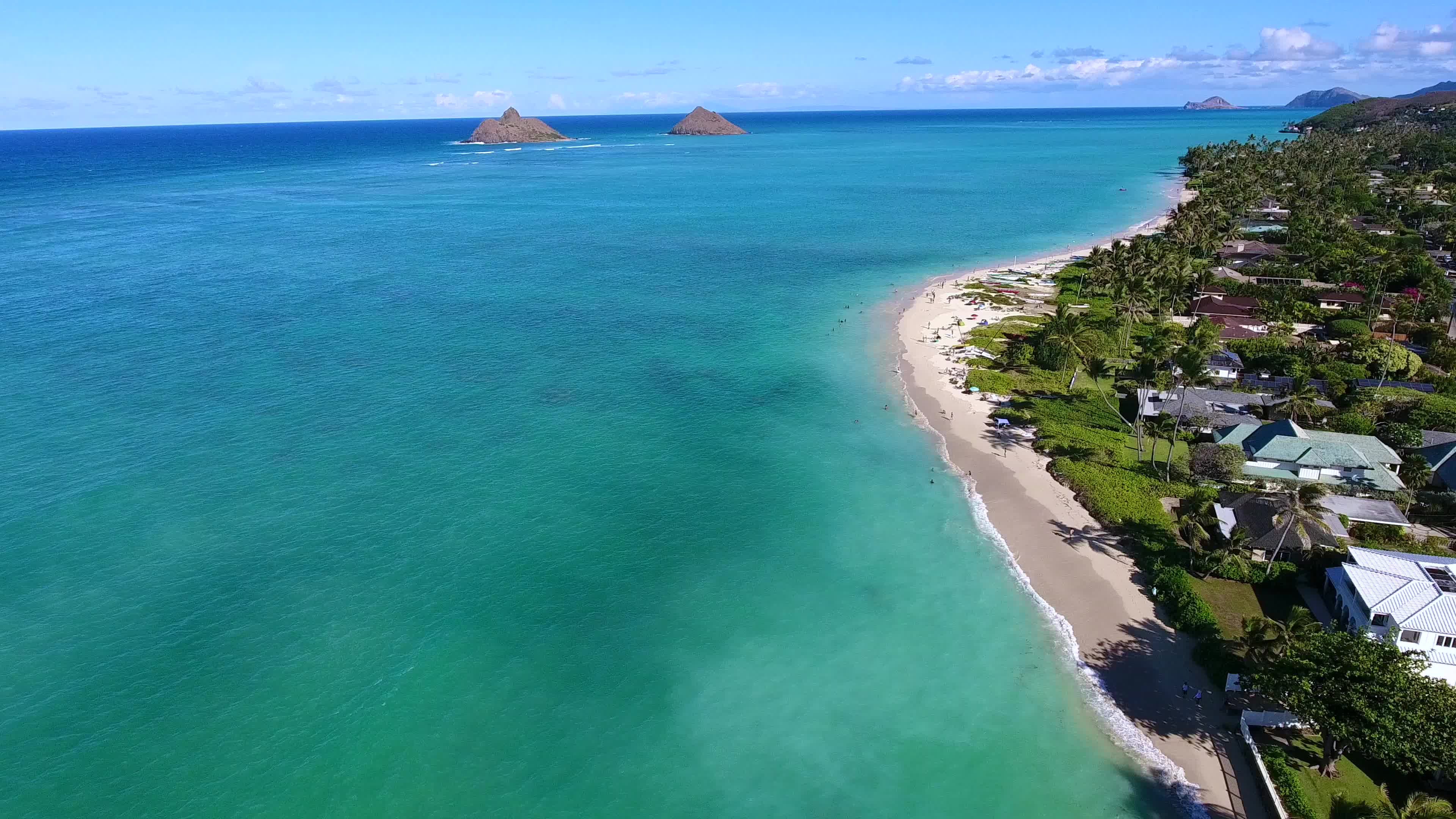 夏威夷摄影旅游 欧胡岛拉尼凯富人区全世界最美的海滩 lanikai beach