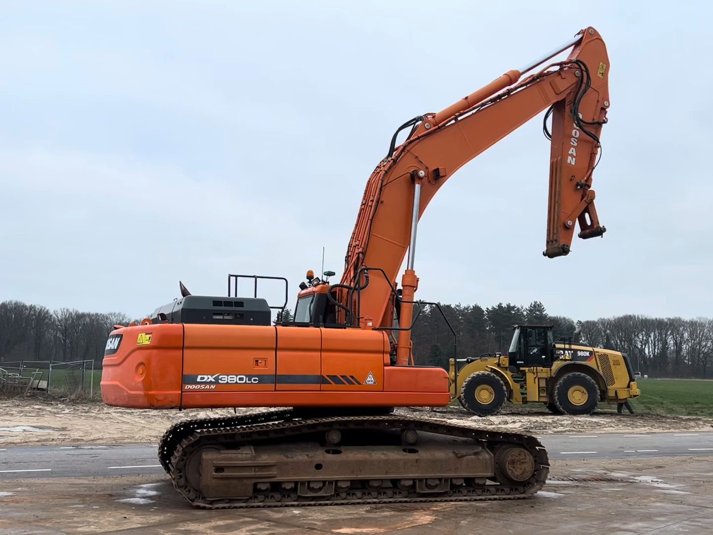 斗山dx380lc挖掘机操作展示