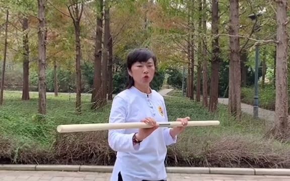 【武术运动】中华传统武术基础棍法练习双手舞花棍慢动作