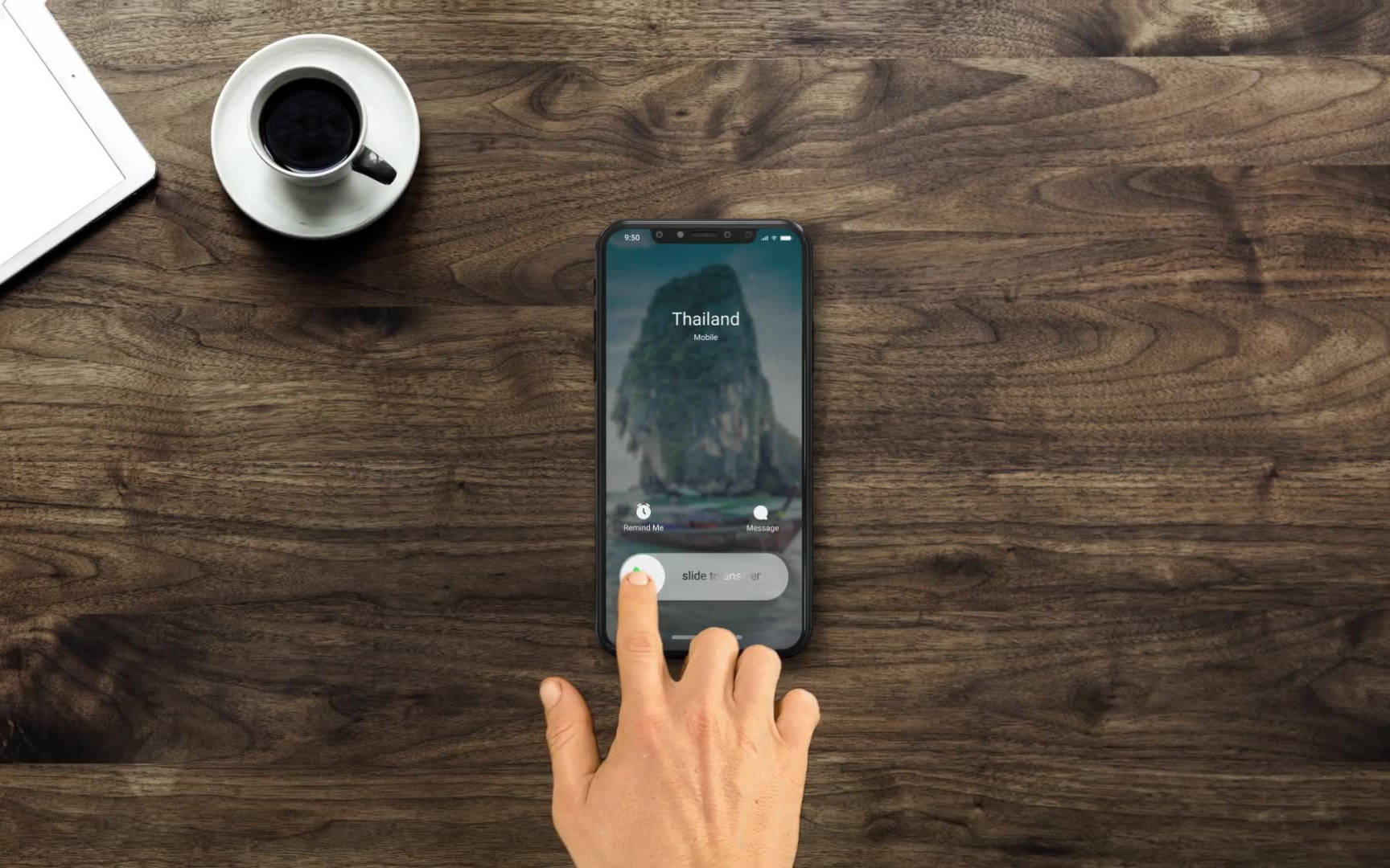 ae模板-手机来电滑动解锁时空穿梭特效的动态logo片头模板标识品牌