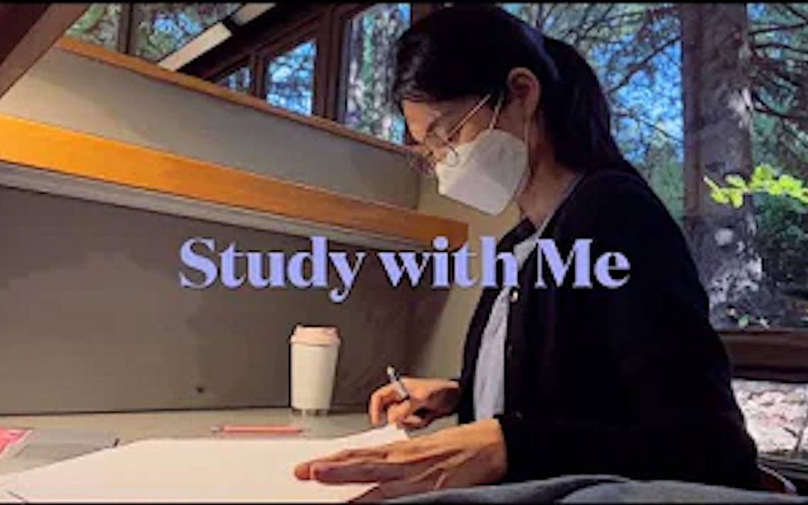 [图][YouTube搬运] 韩国学习博主·美国一家森林里的图书馆·实时学习 real time study with me｜学习原声 no music｜动画滤镜