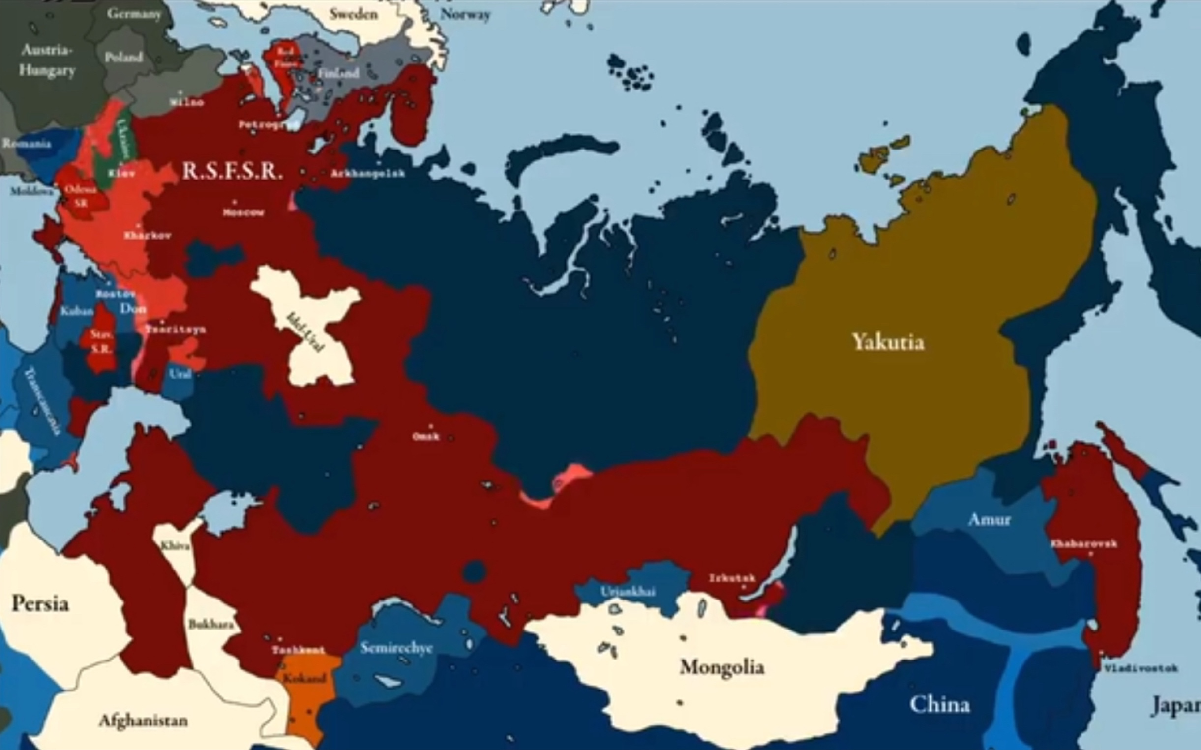 俄国内战势力(白军,红军篇)