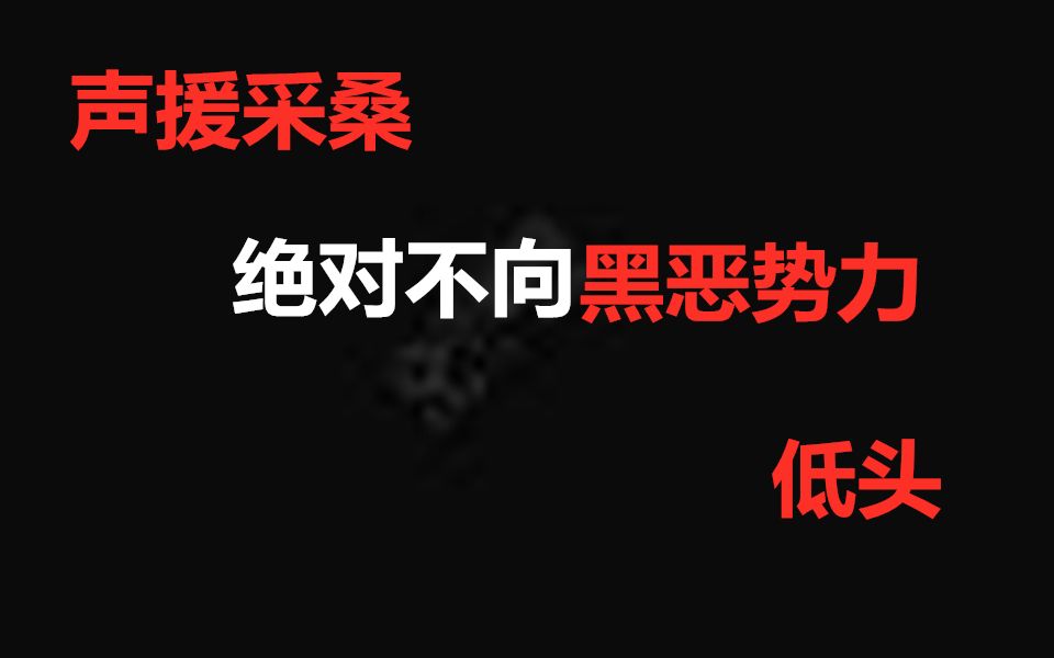 反对网络暴力,声援凉下采桑哔哩哔哩bilibili