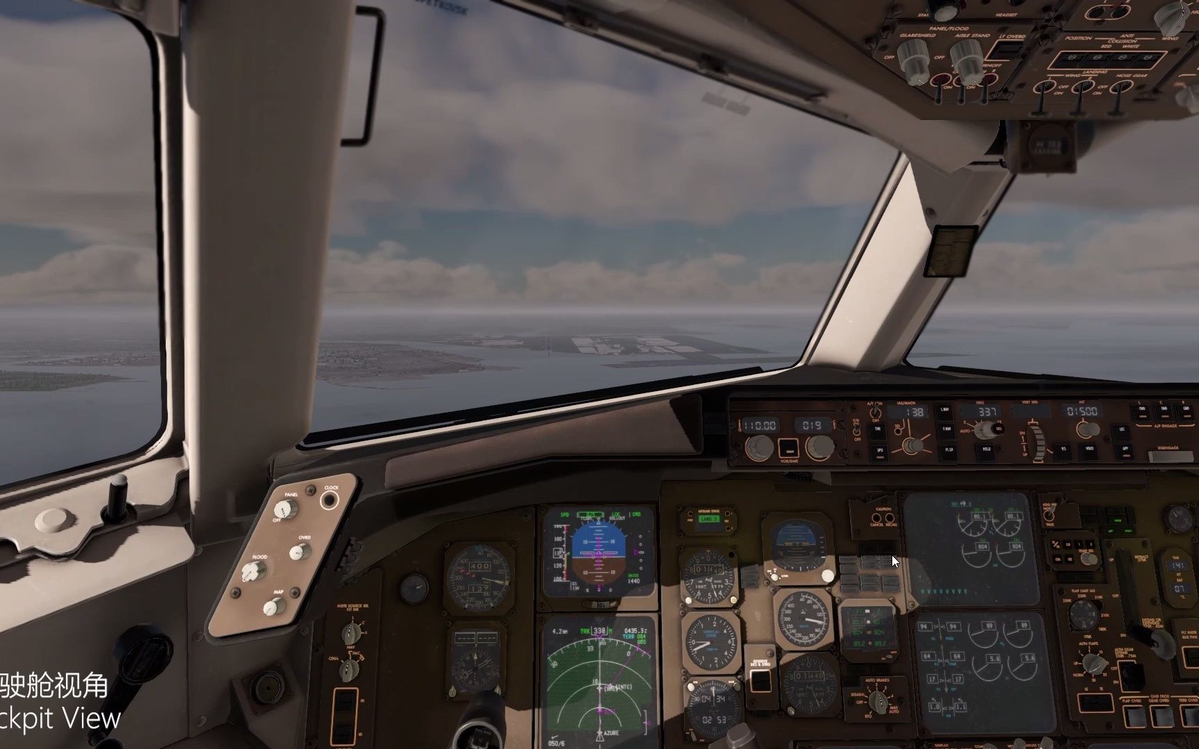 日航b767-300er东京奥运会涂装轻柔落地东京羽田国际机场||驾驶舱客舱