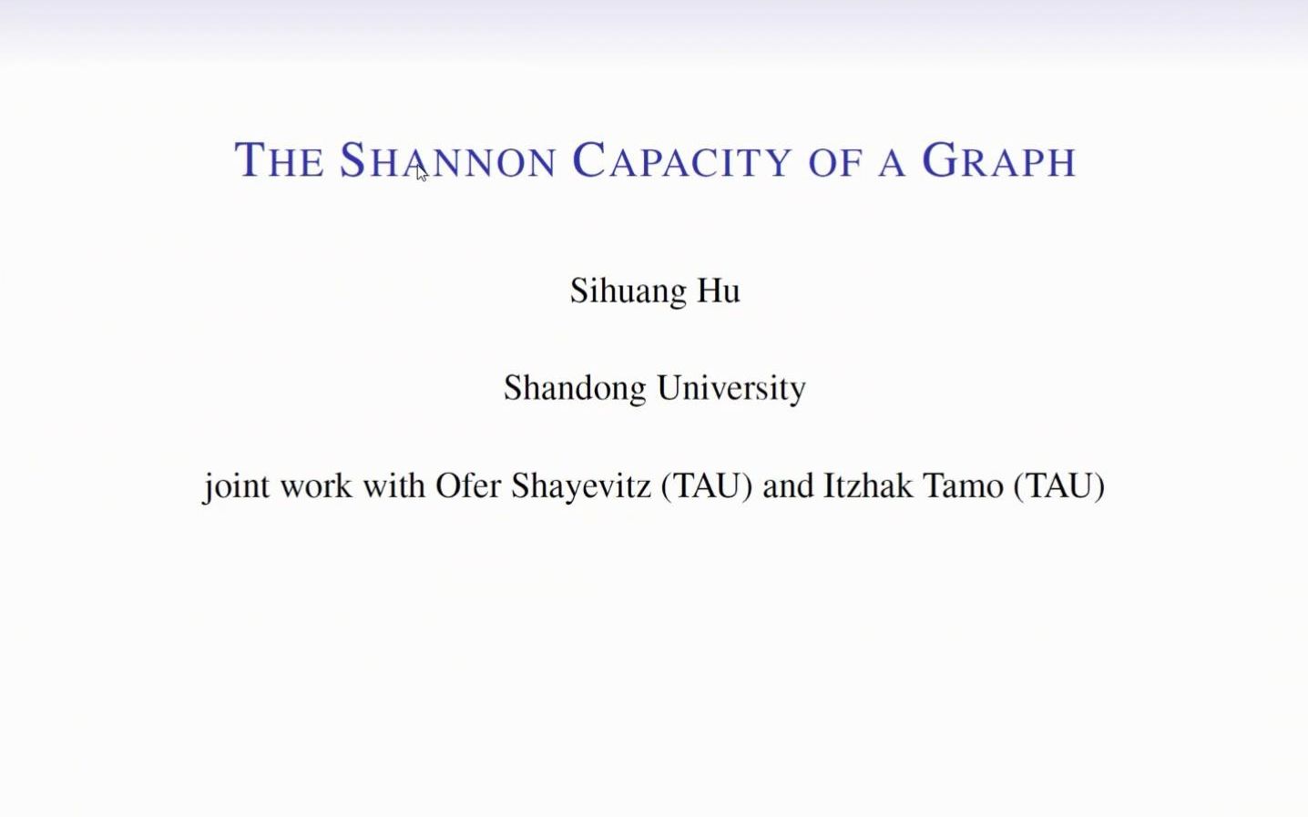 图的香农容量问题报告——the Shannon capacity of a graph哔哩哔哩bilibili