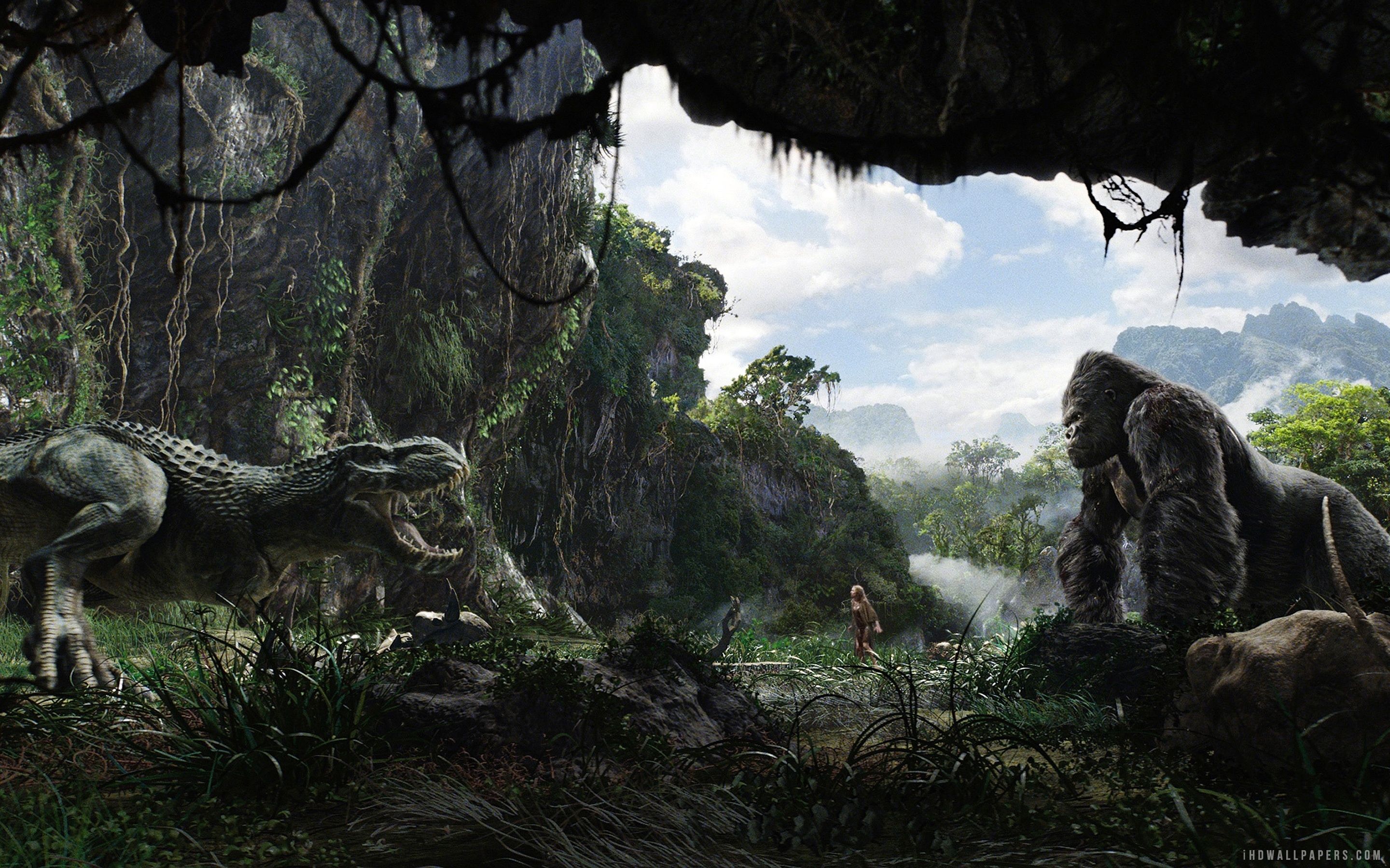 《金刚》这才叫丛林之王,力大无比极其凶悍,连恐龙都敬它三分_哔哩