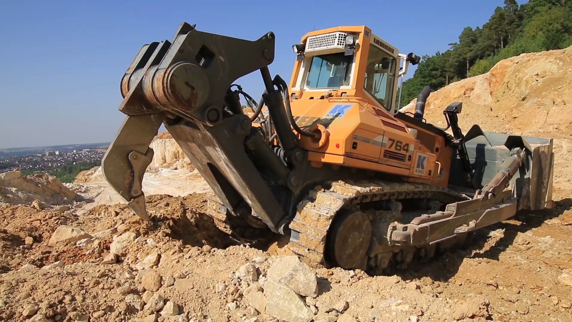 利勃海尔liebherrpr764推土机作业