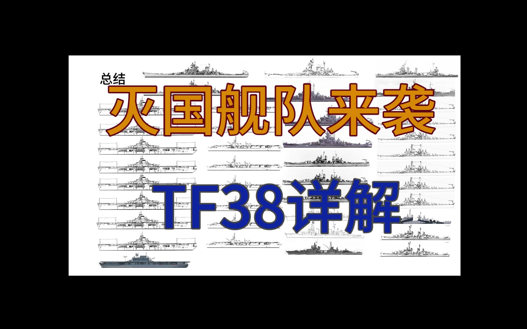 “灭国舰队”大解析 莱特湾海战 美国太平洋舰队第三舰队简介 TF38(TG38)哔哩哔哩bilibili