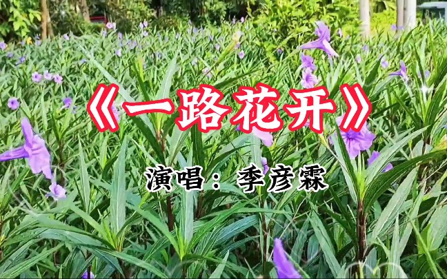 季彦霖演唱的歌曲《一路花开》愿每一个希望都能华丽绽放哔哩哔哩bilibili