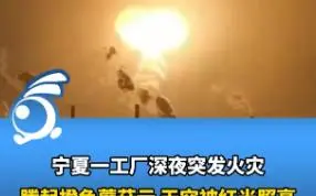 Download Video: 宁夏宁东某化工厂爆炸事件。事实确凿，非造谣生事，只是为了让大家知道有这么个事情以及后续报道如何。安全生产，三观三必须，四不放过必须落实到位，该追究责任的一个别跑