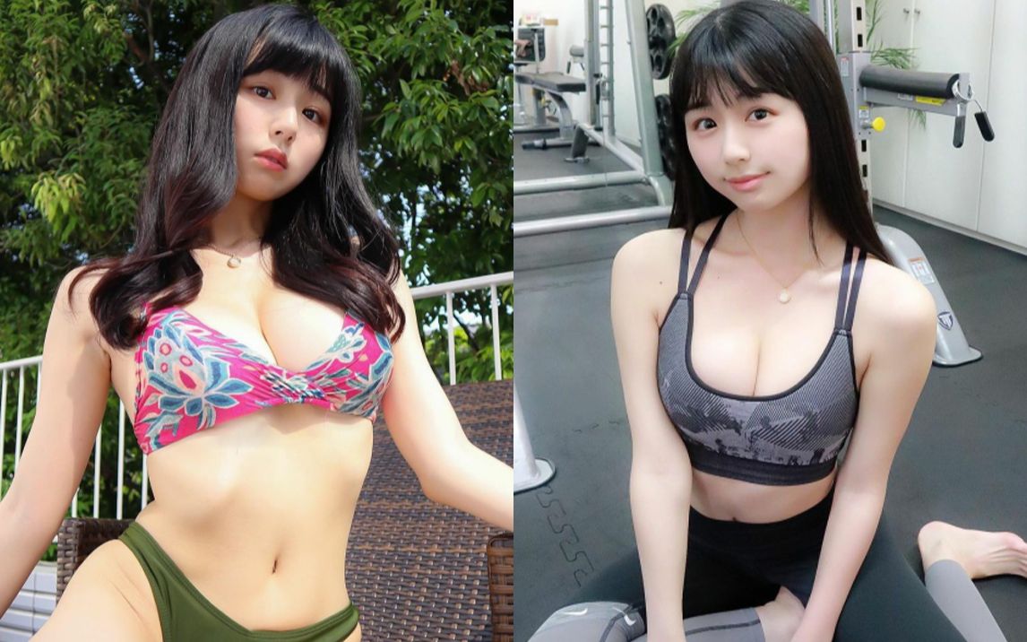 日本美女博主 栗田惠美 泳池拍摄精华版哔哩哔哩bilibili