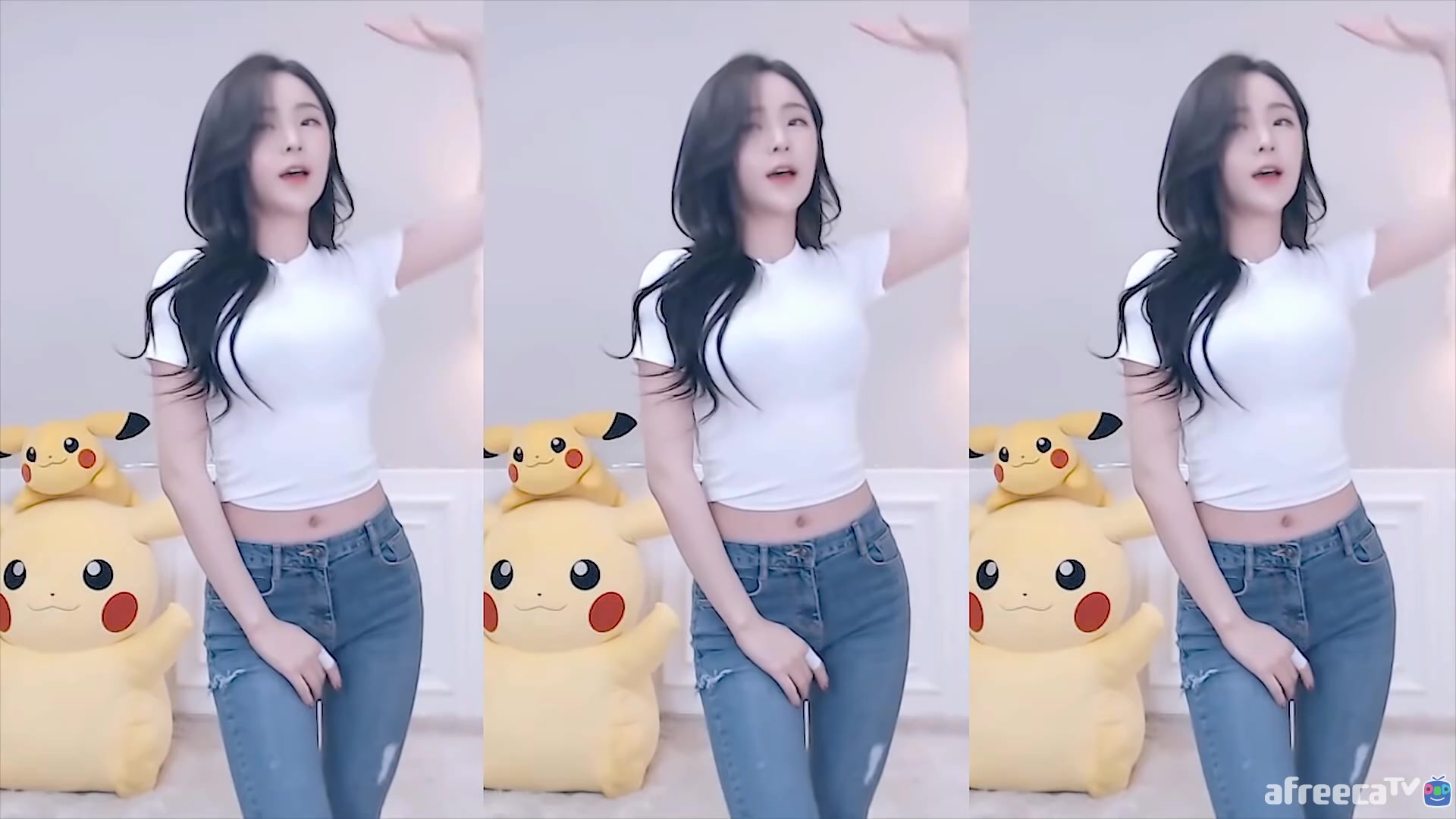 afreeca韩国女主播皮丘pichu直播间录制舞蹈11857开火车加特林1