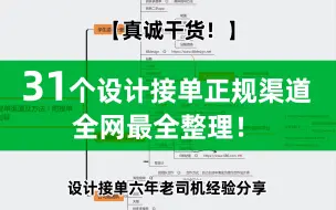 31种正规设计接单渠道分享！最全接单整理（一）【真诚干货】