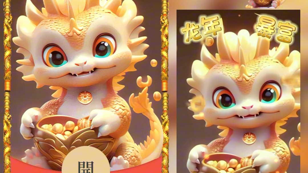 龙年暴富 红包封面