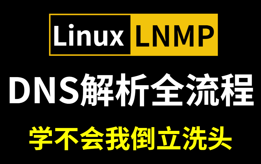 80%人都要懂的网络知识 DNS解析全流程 企业级LNMP黄金架构讲解哔哩哔哩bilibili