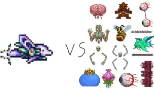 [Terraria]天顶剑海豚VS全体BOSS!