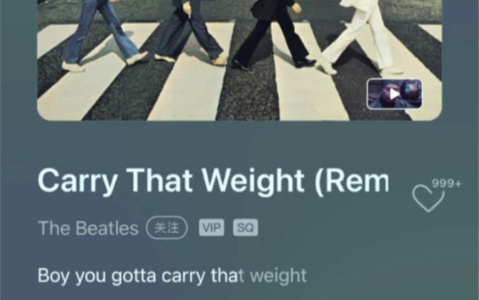 [图]披头士乐队知名的歌《Carry that weight》