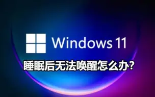 Download Video: win11系统睡眠后无法唤醒解决方法