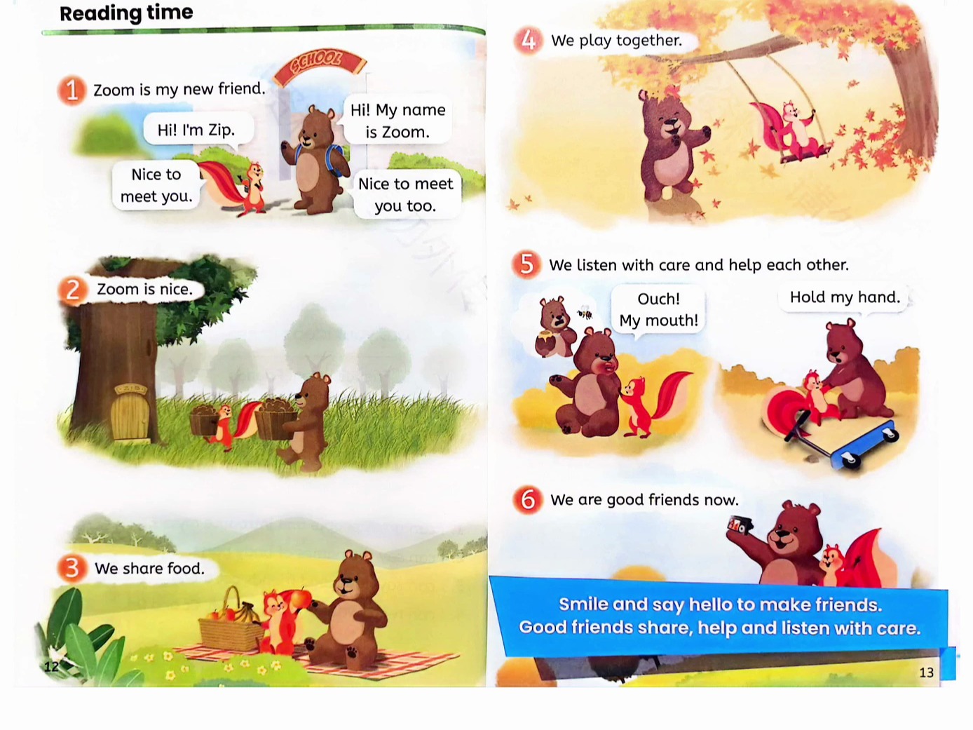 2024最新版三年级上英语1单元 reading time