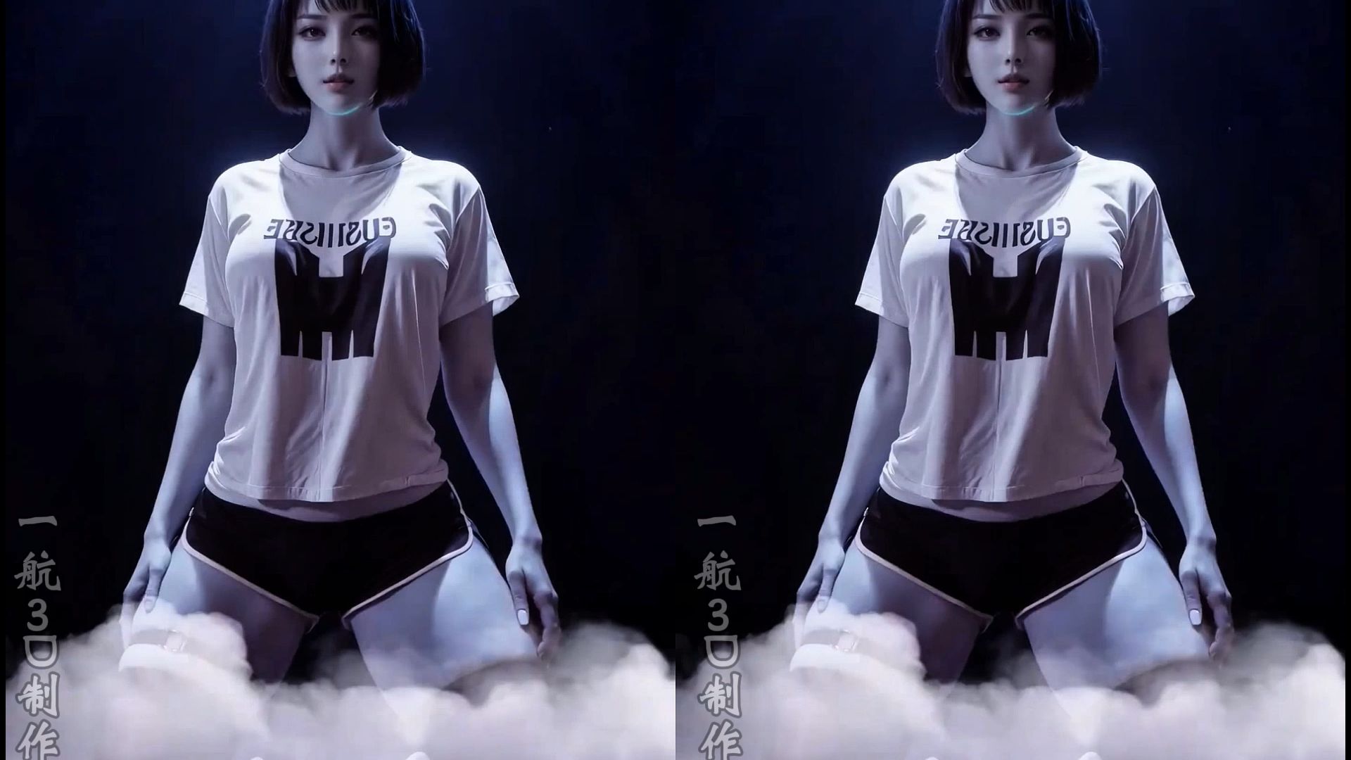 裸眼3d,高清美女 平行眼观看,感受身临其境