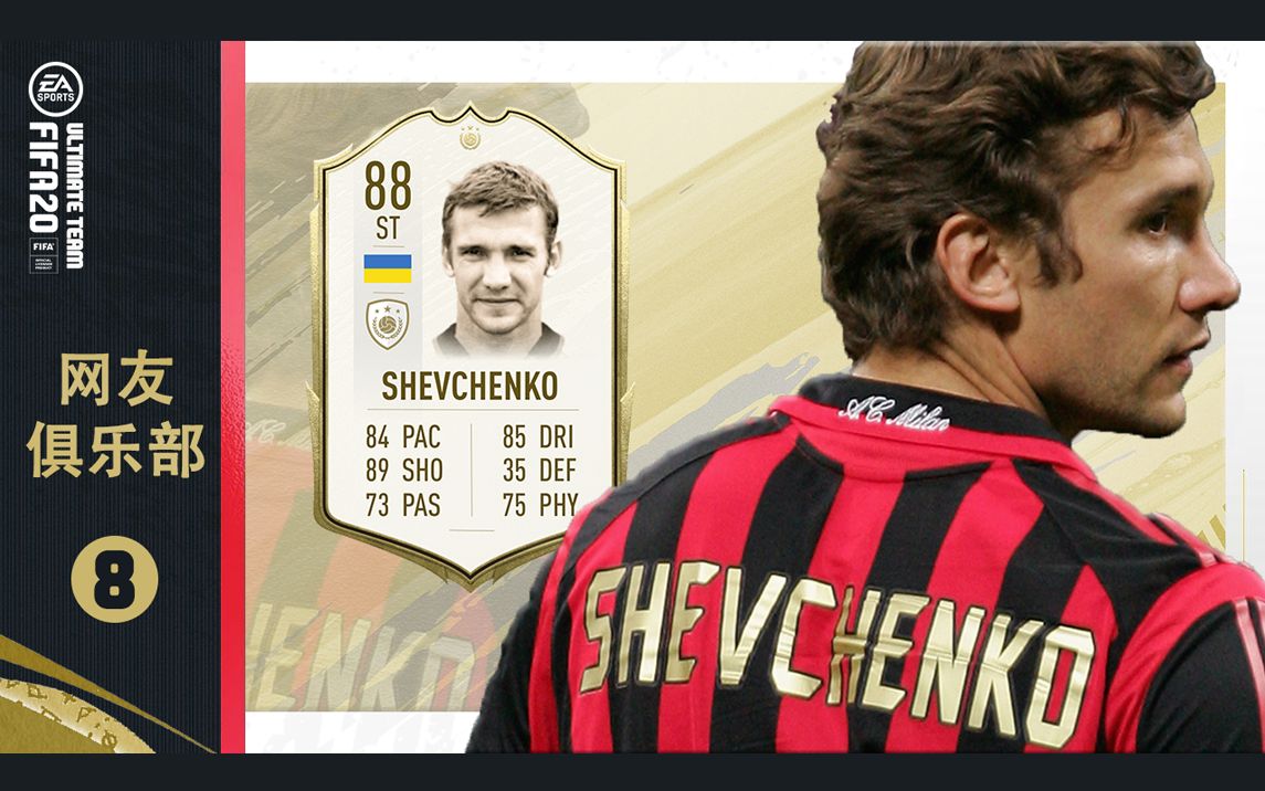 一球fifa20网友俱乐部08舍甫琴科测评