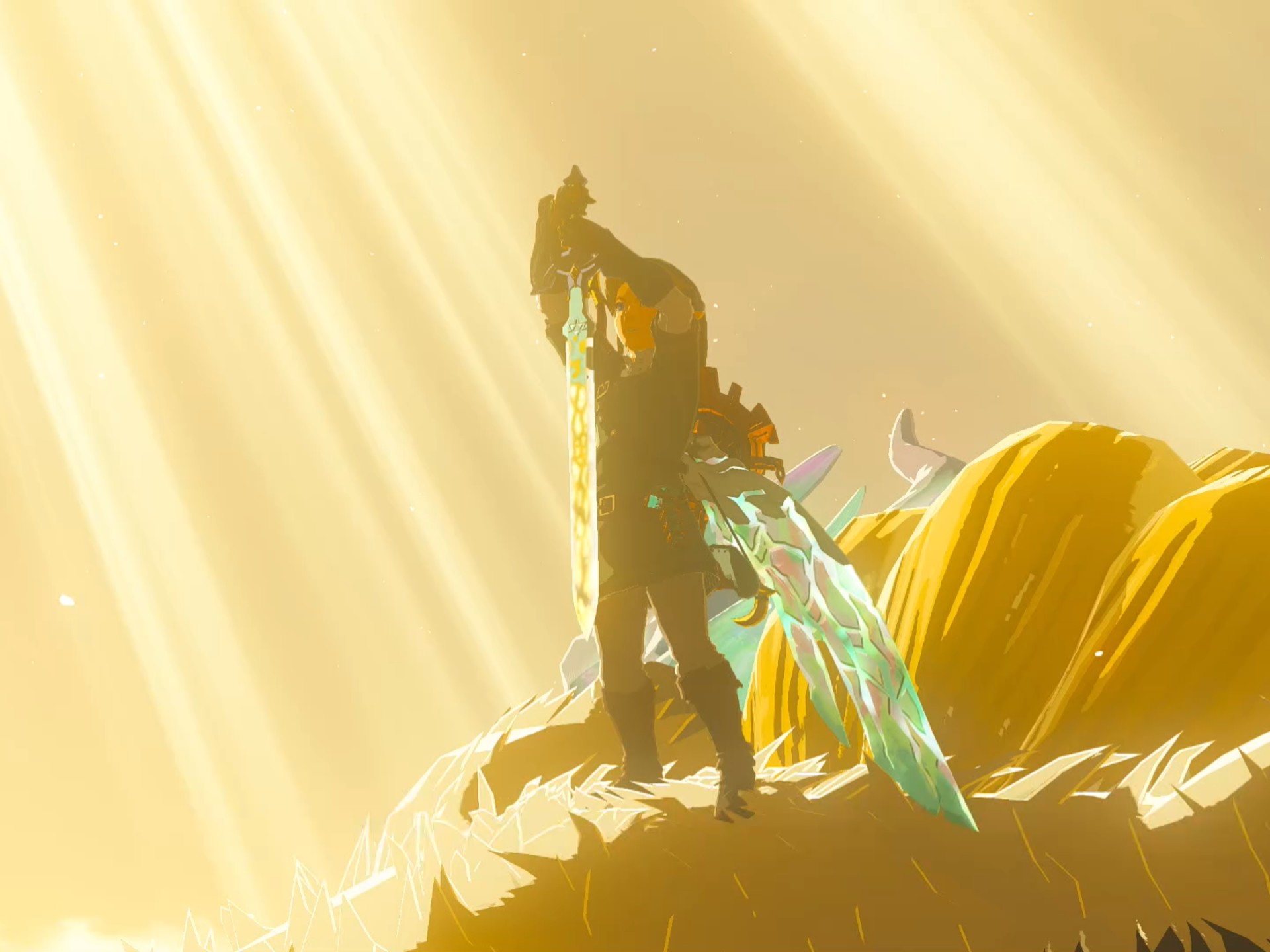 塞尔达传说王国之泪,拔大师剑咯!