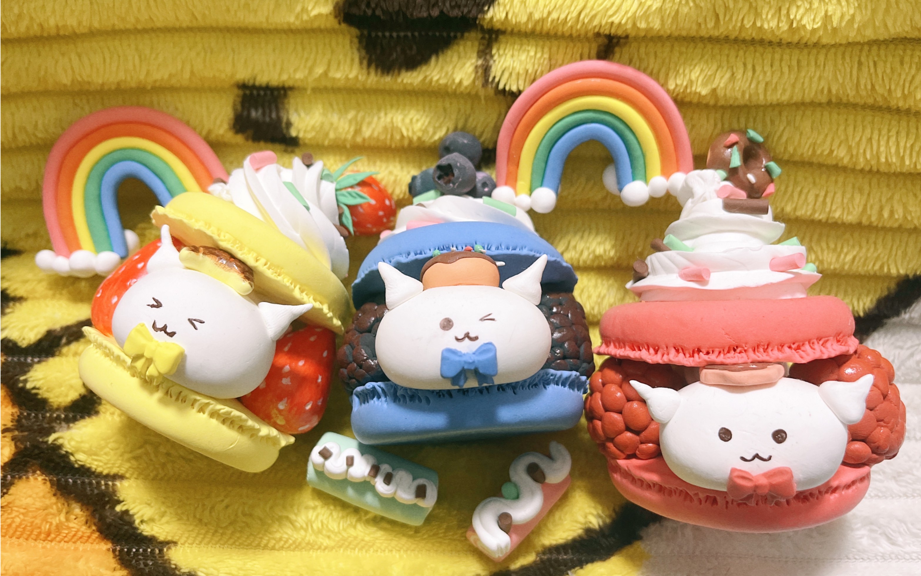 敲可爱粘土马卡龙