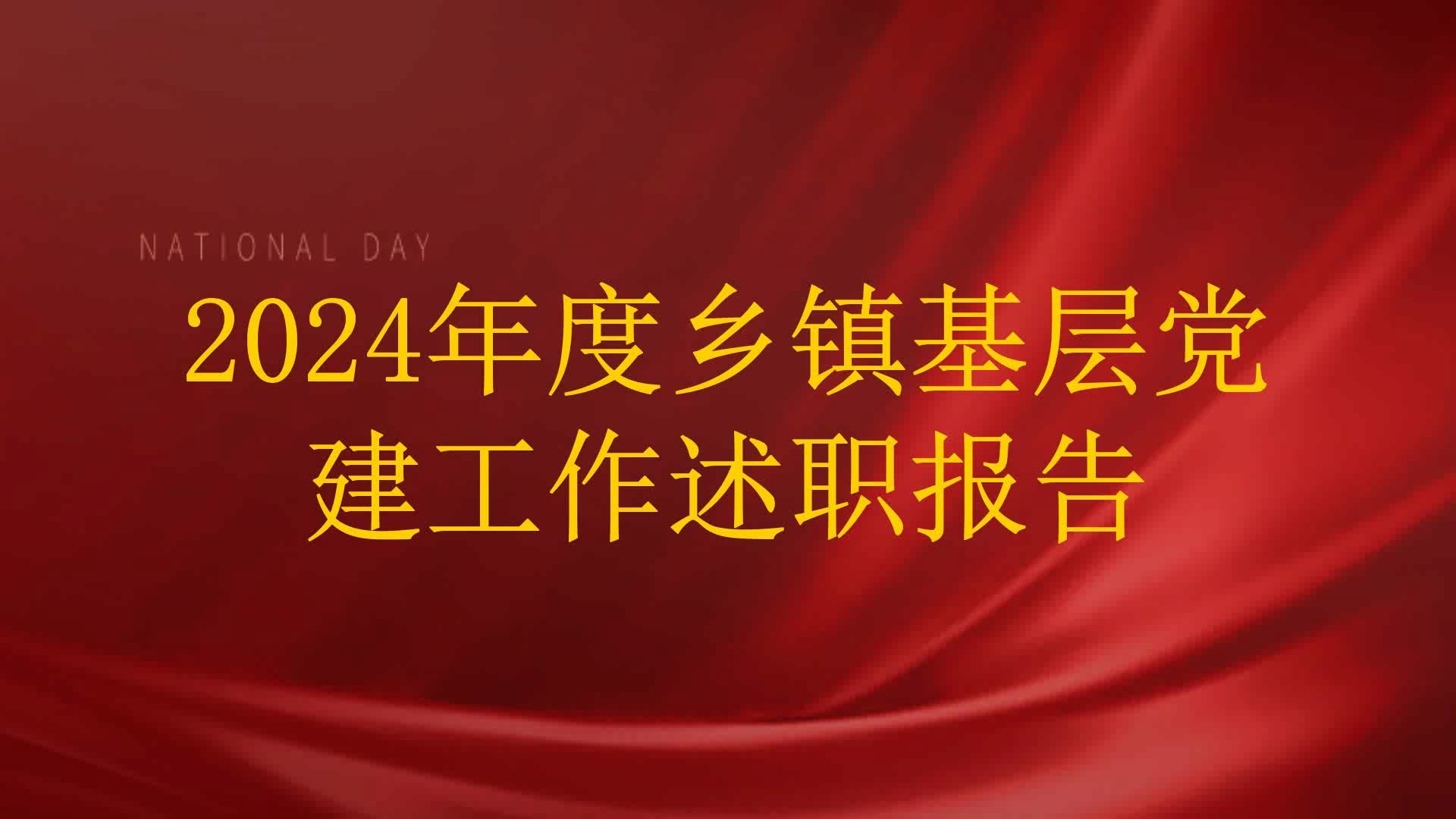 2024年度乡镇基层党建工作述职报告哔哩哔哩bilibili