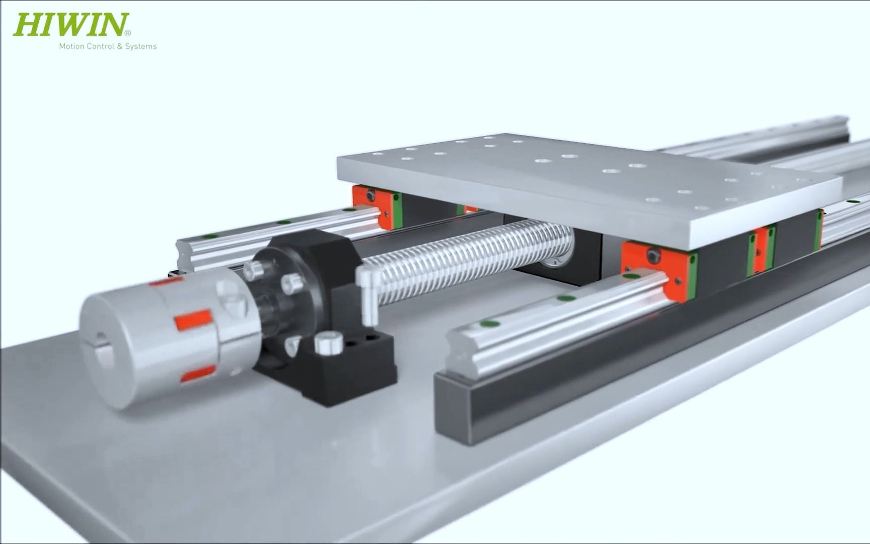 【上银】HIWIN 导轨丝杠结构动画展示哔哩哔哩bilibili