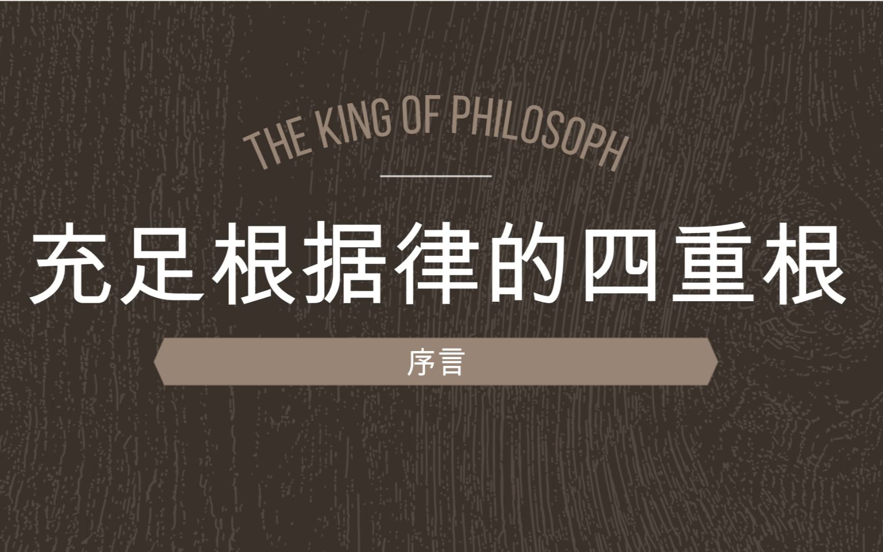 [图]叔本华《充足根据律的四重根》哲学小白入门完整版、哲学必读（更新到第七节）