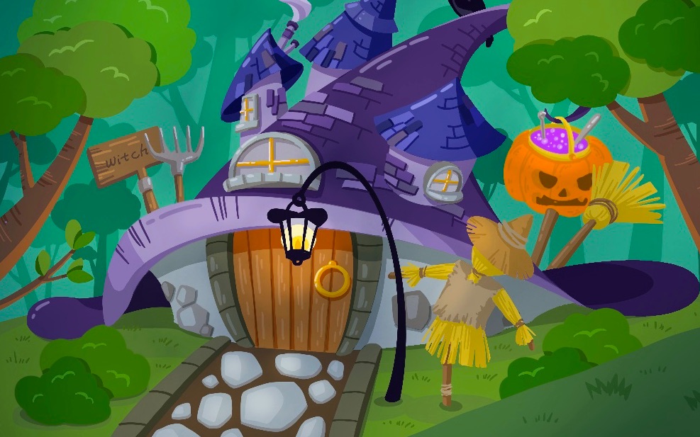 活动  【ipad绘画/板绘】【姜瀚】森林魔女小屋 幻想风/儿童插画