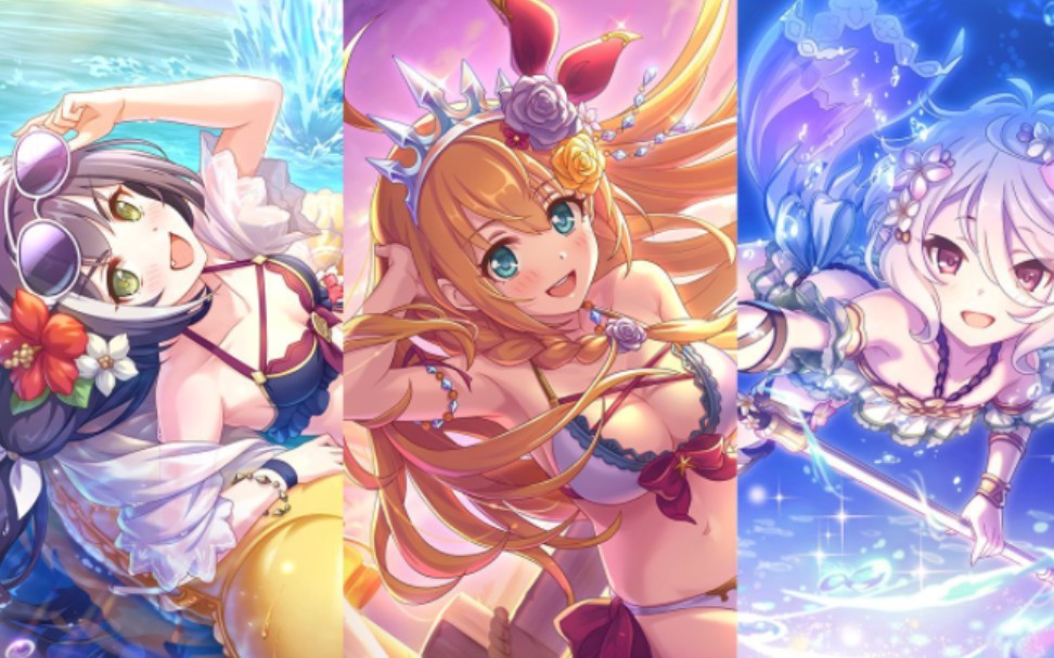 [公主连结国服] 国服萌新水御三家6星纪念,水妈&水吃&水黑六星开花