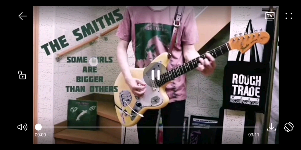 [图]（转自油管）The Smiths Some Girls Are Bigger Than Others cover（视频原作者Yoshinori Guitar）