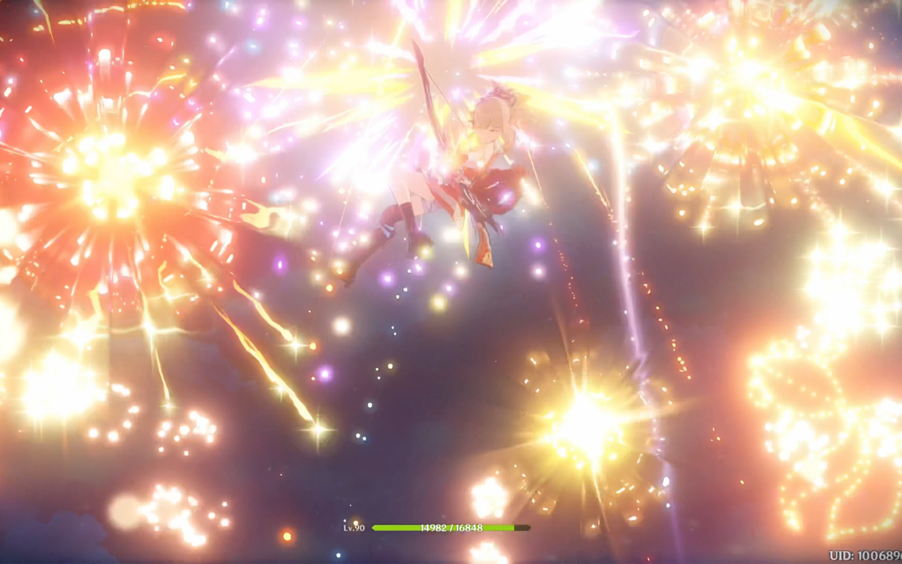 终于抽到宵宫啦,身临其境感受一下烟花吧