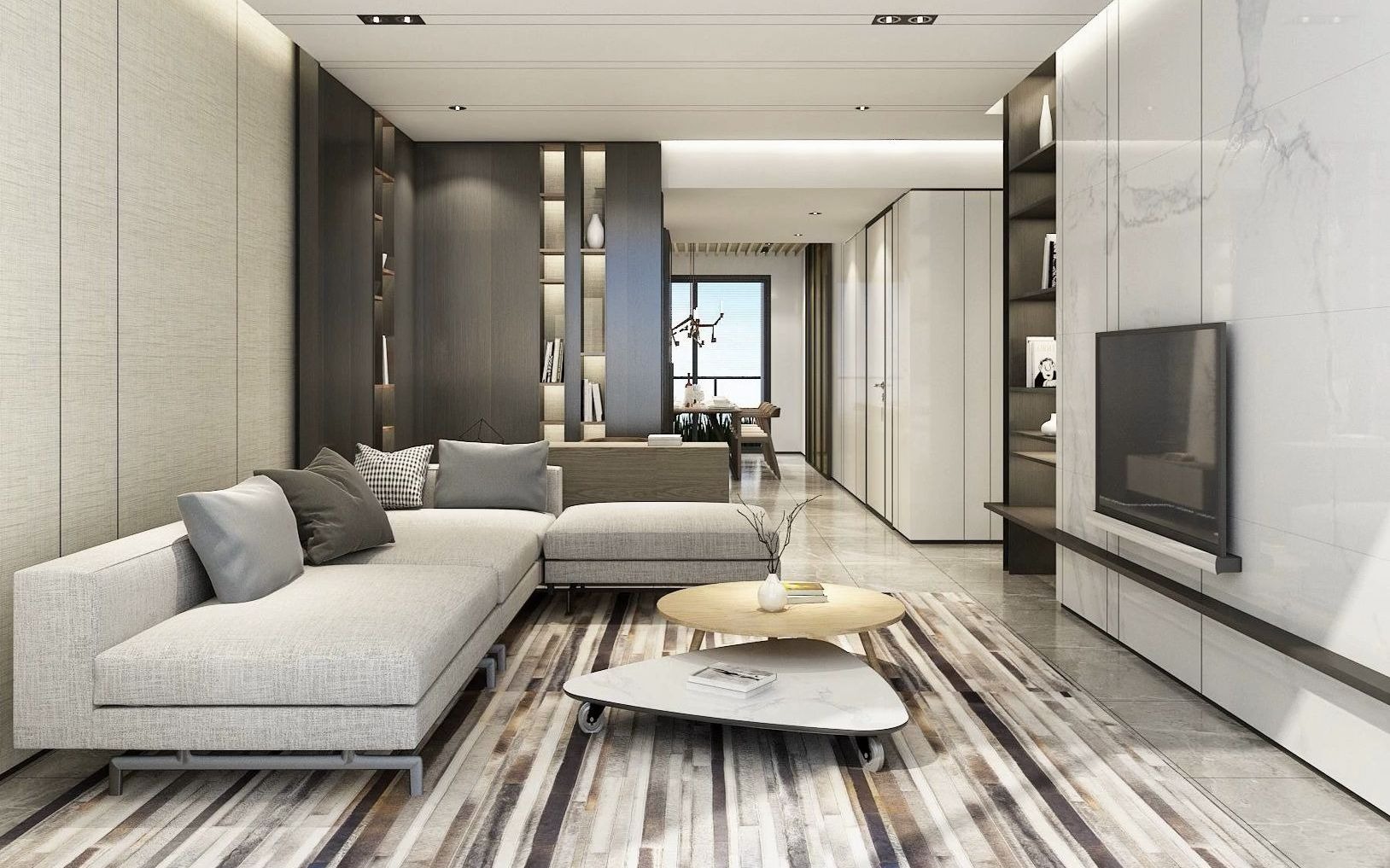 平层案例 【李玮珉】融创·郑州中原壹号院大平层丨设计方案 软装