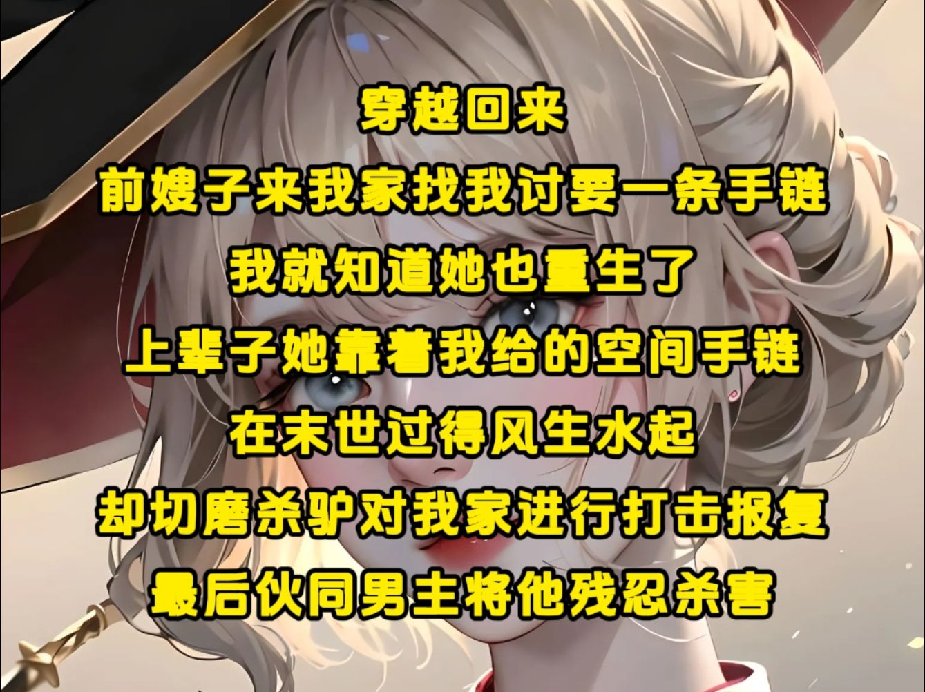 《白苏生机》穿越回来,前嫂子来我家找我讨要一条手链,我就知道她也重生了.上辈子二哥带着她上门时,我给了她一条空间手链当做礼物,她靠着我给的...