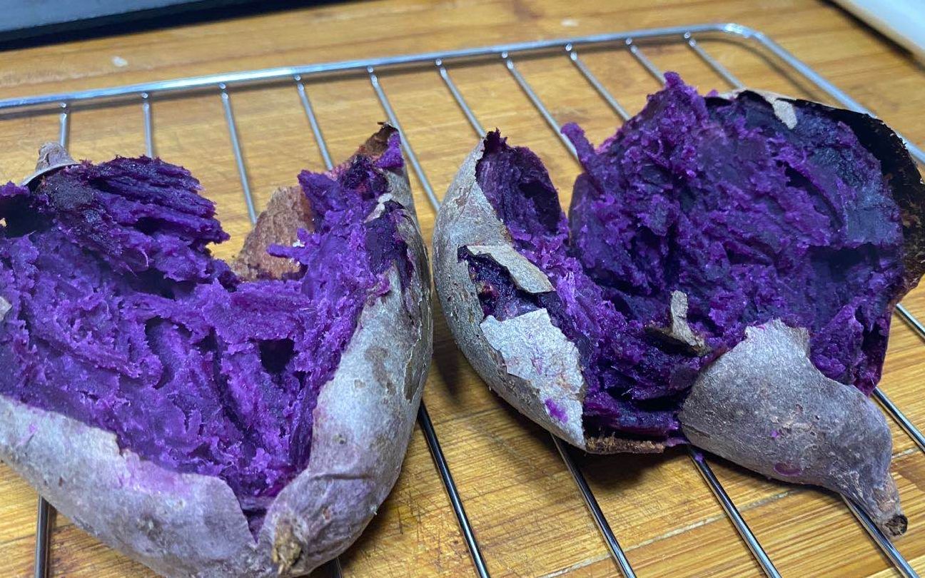 电烤箱烤紫薯烤红薯看过来简单易学香甜可口