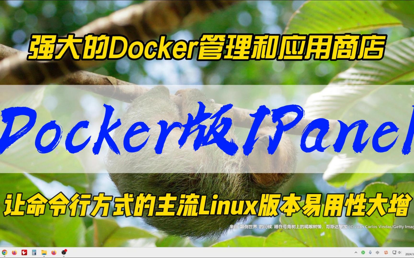 强大的Docker管理和应用商店~Docker版1Panel,让命令行方式的主流Linux版本易用性大增~哔哩哔哩bilibili