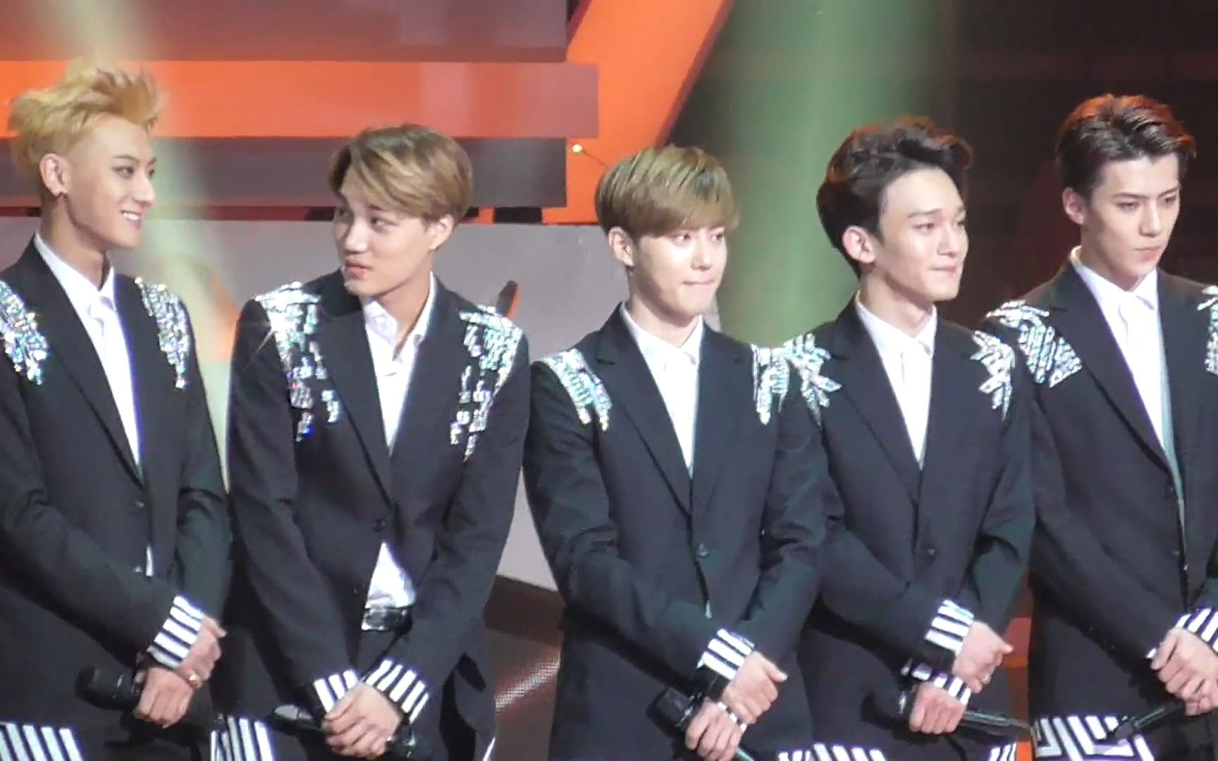 150115 exo 金唱片 大赏获奖感言 【勉倩韬开勋】