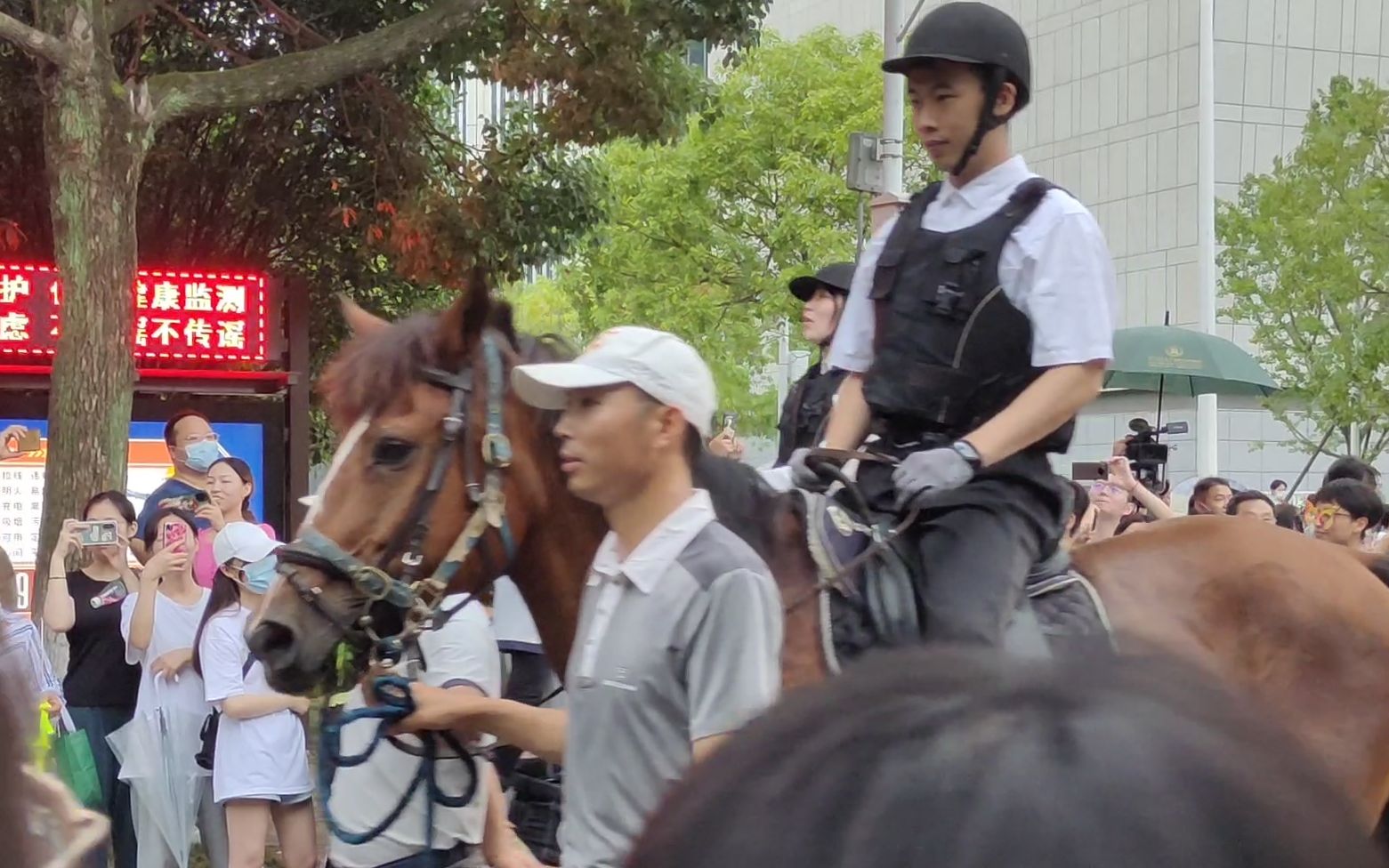 [图]华中农业大学毕业巡游2022 | 狮山下五彩斑斓的农机 | 是的，我们骑马上课[doge]