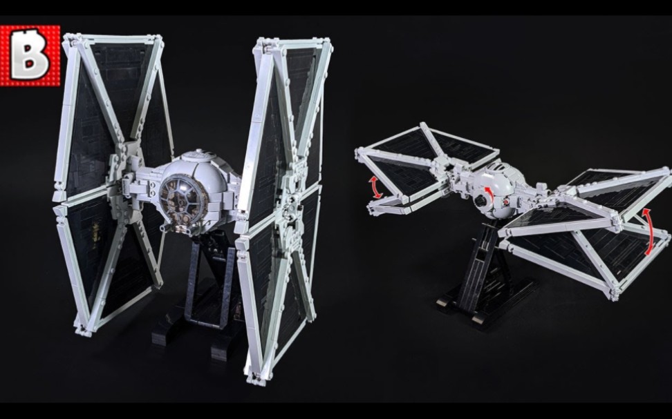 乐高 星球大战 moc 外域折叠钛战机 lego star wars outland tie