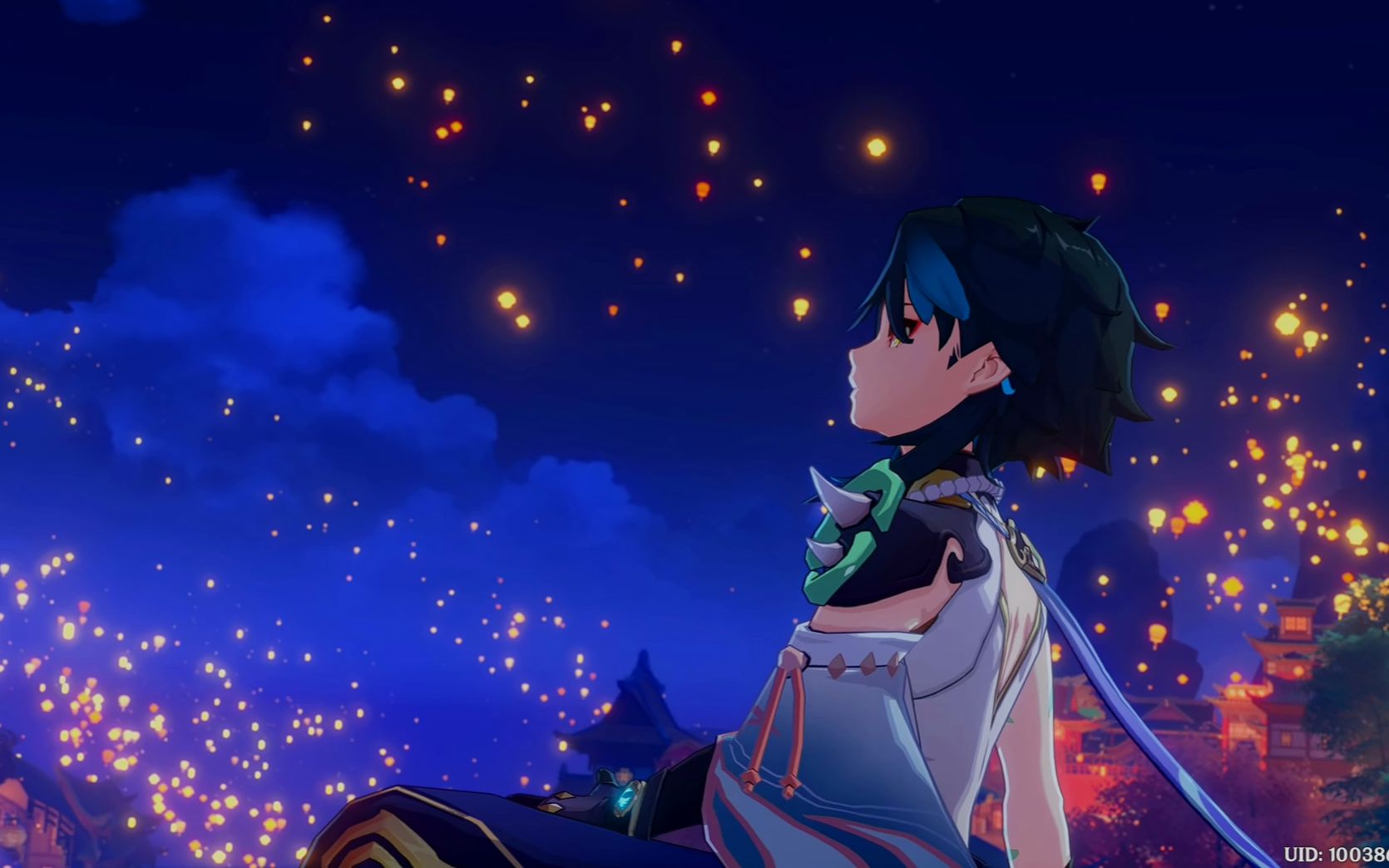 【原神】海灯节-海内有明霄/最后段录屏(叠加鲜艳滤镜版)