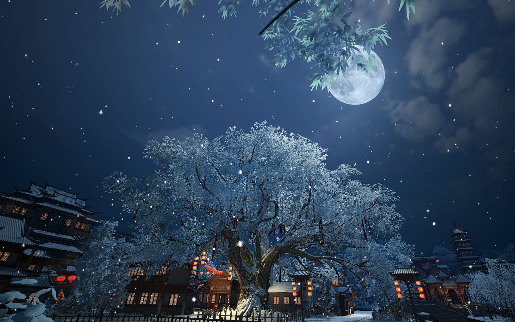 时之间冬雪春华古剑奇谭ol风景向