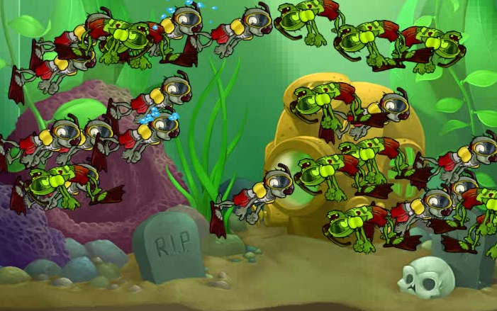 【植物大战僵尸】潜水僵尸的窒息play(视频中为修改器效果)