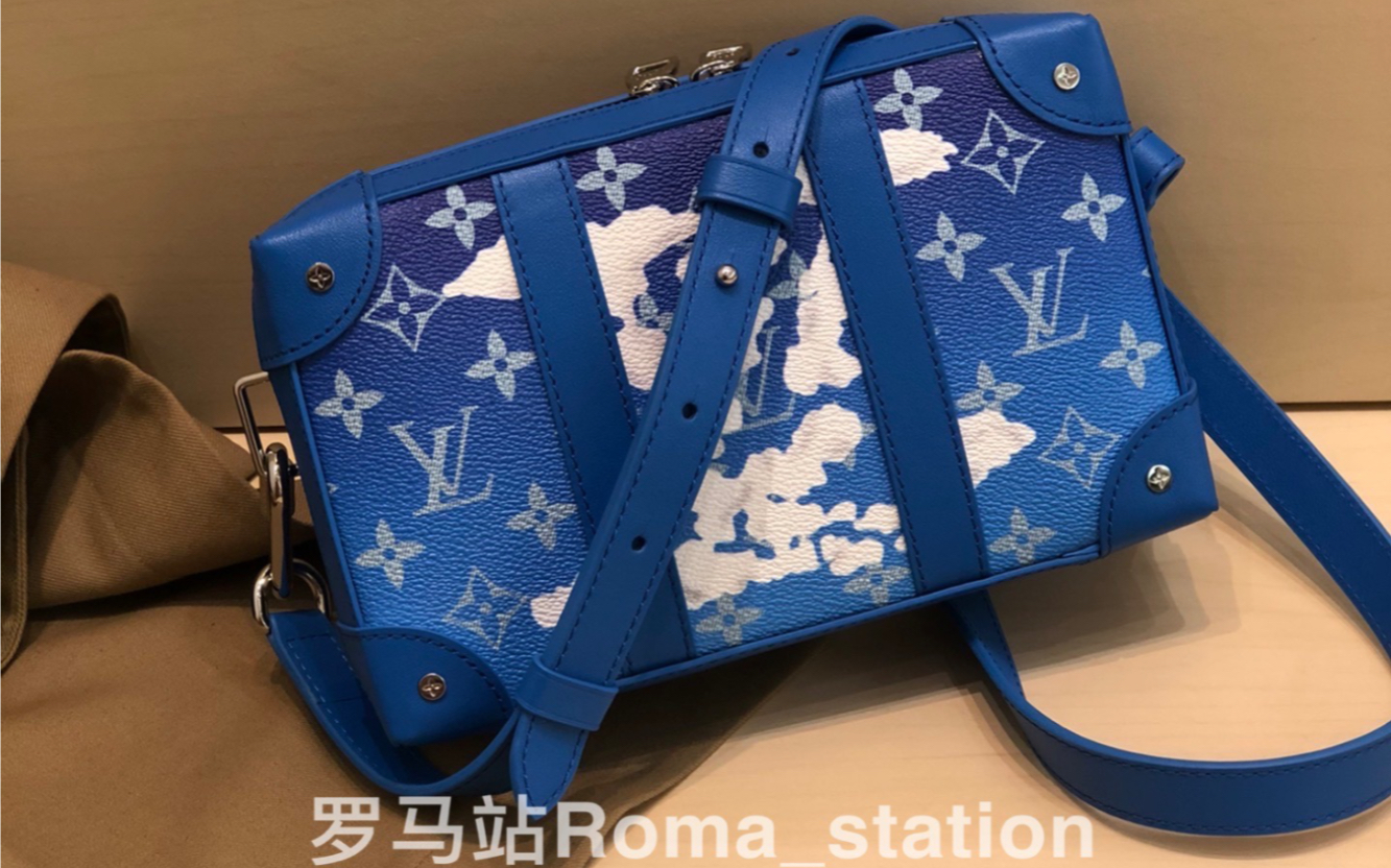 开箱【罗马站】出品 Louis Vuitton Soft Trunk 方盒子LV 手领包 斜挎包型号:45432尺寸:22*14* 5.5 cm哔哩哔哩bilibili