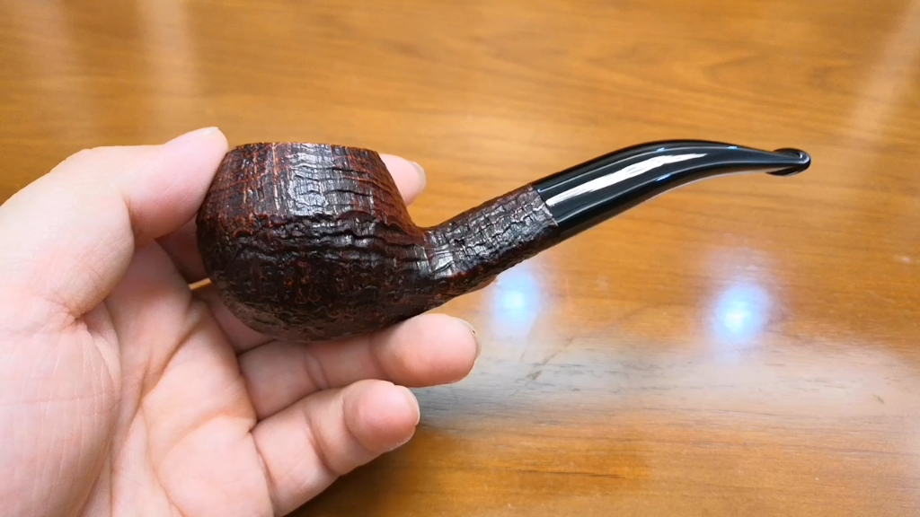 oro gold 673ks 一点金系列水波纹苹果锅斗,进口意大利石楠木烟斗