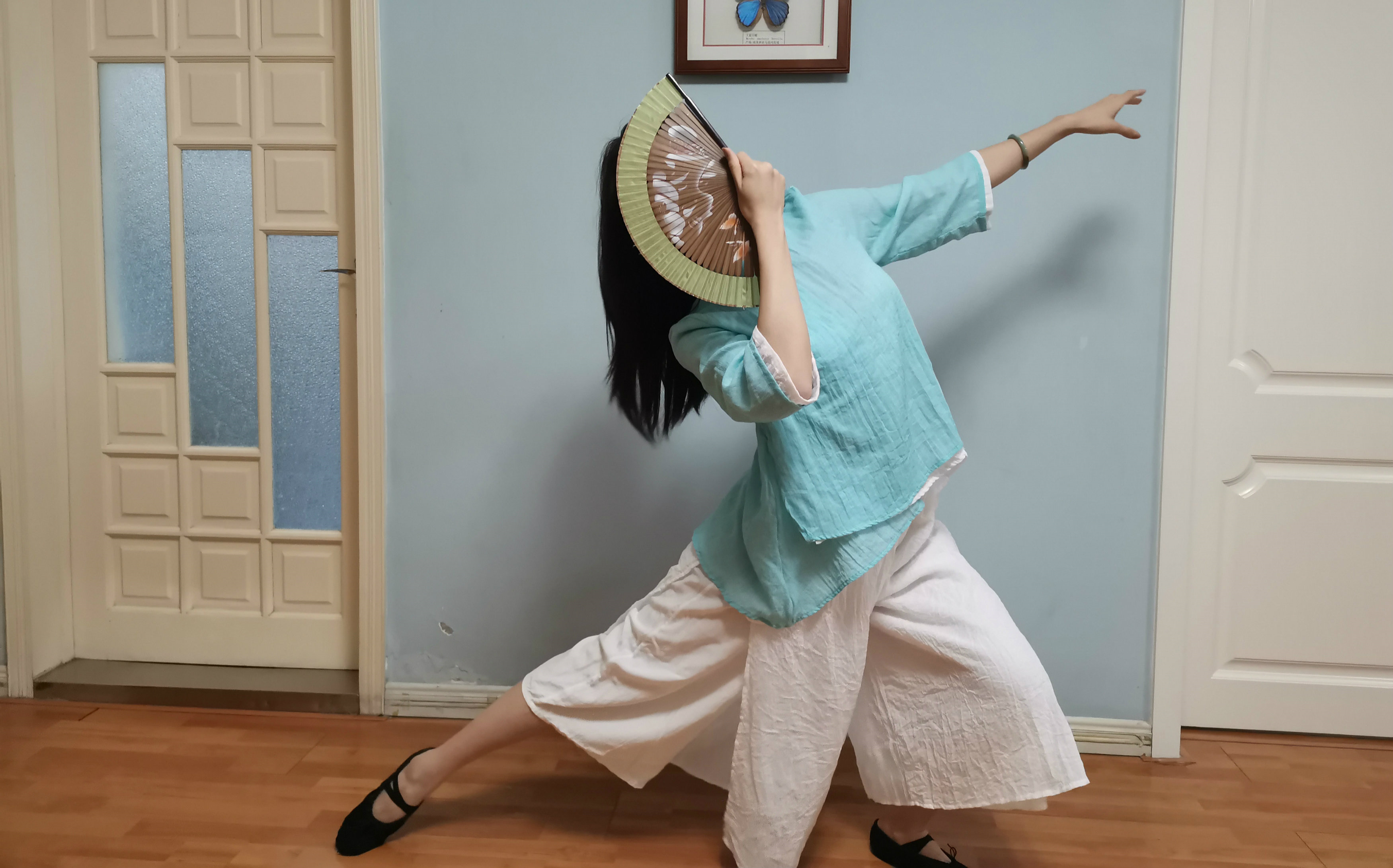 【三川】芒种#白小白编舞#折扇翻跳#扇子舞初尝试
