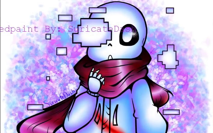 【板绘过程】aftertale sans - undertale au - doodle - mouse